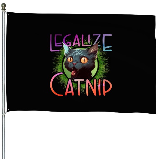 Legalize Catnip House Flags