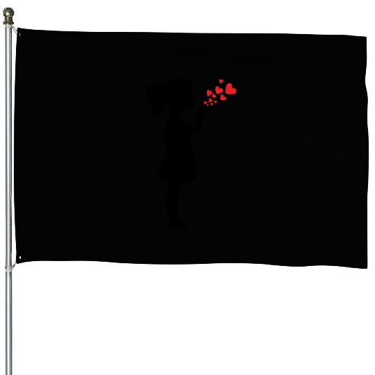 Gifts for Women - I LOVE YOU House Flags