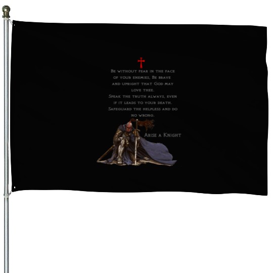 Knights Templar Christian Religious Warrior Oath House Flags
