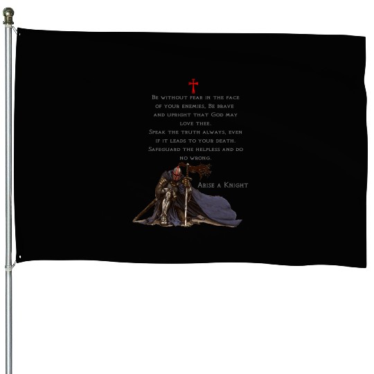 Knights Templar Christian Religious Warrior Oath House Flags