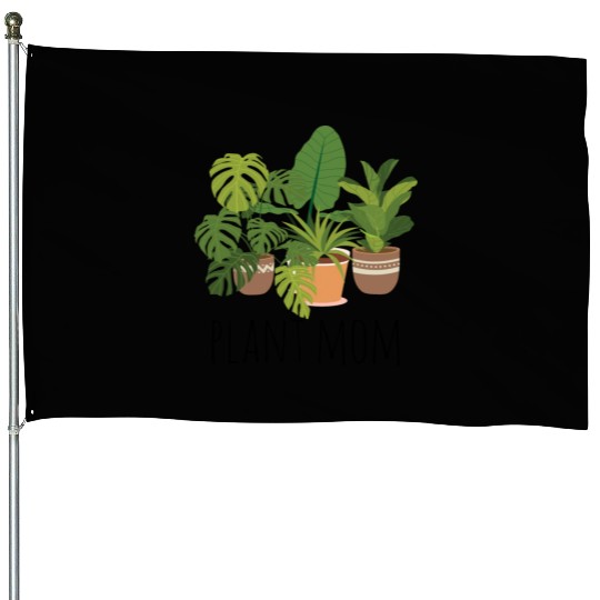Houseplants Galore Plant Mom House Flags