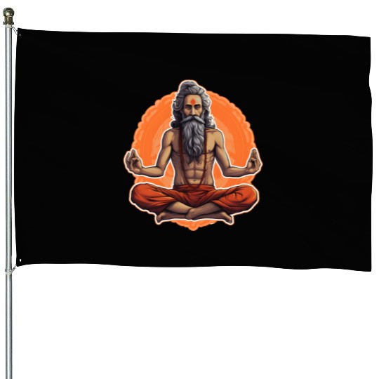Guru Spirituality Yoga House Flags