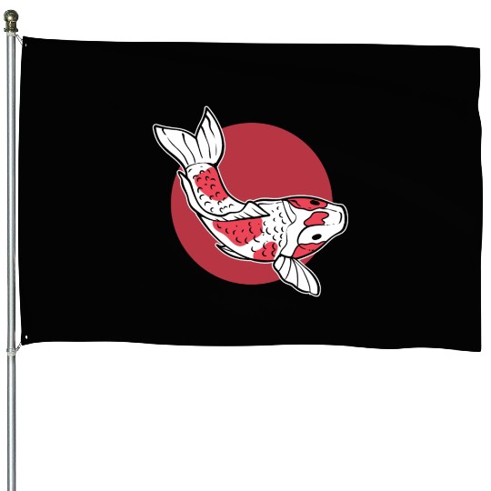 Japanese Koi Fish Koi Fish Keeper House Flags
