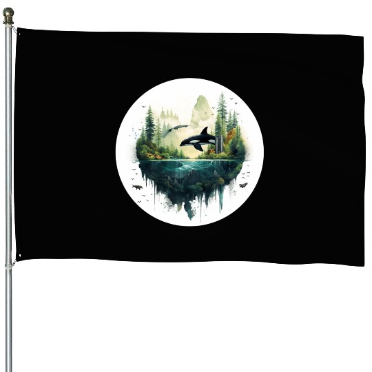 Orca SeaScape House Flags