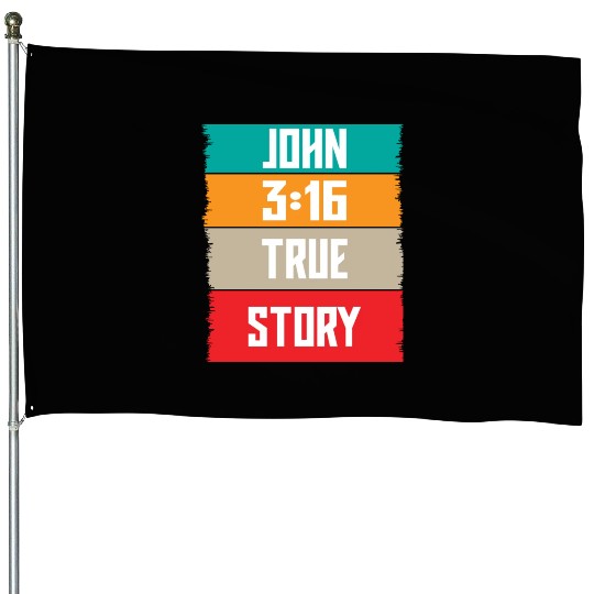 John 3:16 Lve Jesus Christian Christmas House Flags