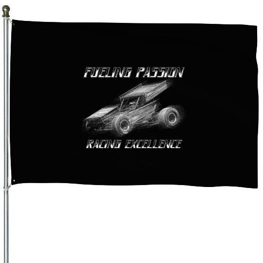 Sprint Car Mom Dirt Track Racing Racing Race Day House Flags