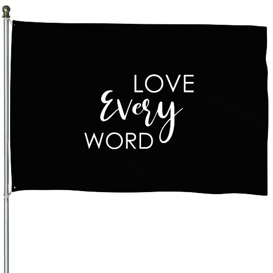 Love EveryWord Love Jesus Christian Christmas House Flags