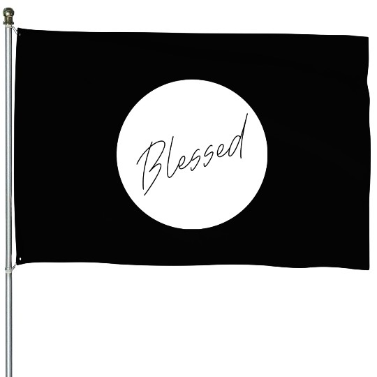 Blessed Love Jesus Christian Christmas House Flags
