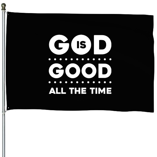 God Is Good Love Jesus Christian Christmas House Flags