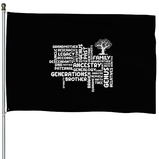 Genealogy Grandmother Ancestry Generation House Flags