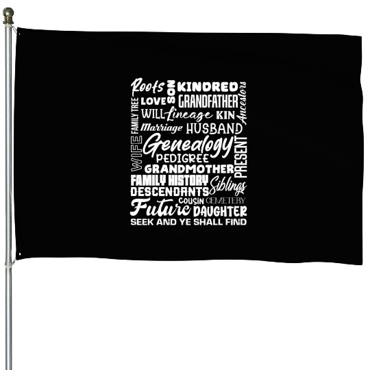 Genealogy Roots Family History Descendants House Flags