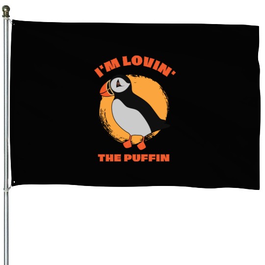 Lovin The Puffin Bird Lover Puffins House Flags