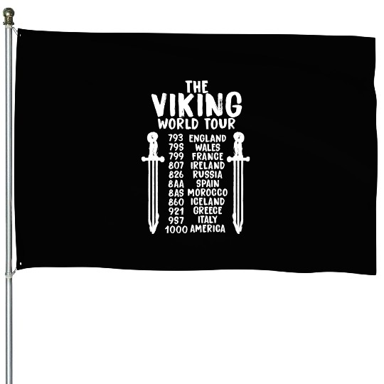The Viking World Tour House Flags