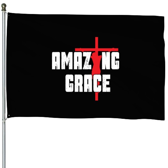 Amazing Grace Love Jesus Christian Christmas House Flags