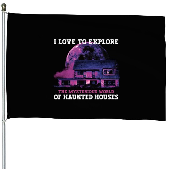 Horror Paranormal Haunted House Spooky Halloween House Flags