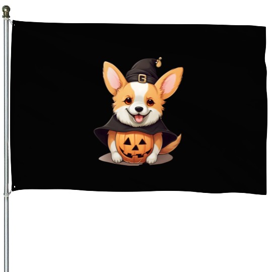 Spooky Critter Companions: Halloween-Themed Animal House Flags