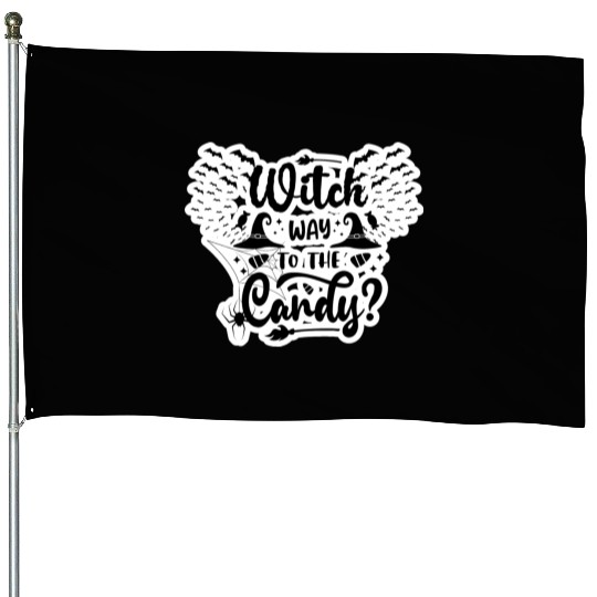 Witch Candy House Flags