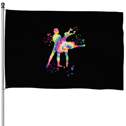 Ballet Dance Couple Woman Ballerina House Flags