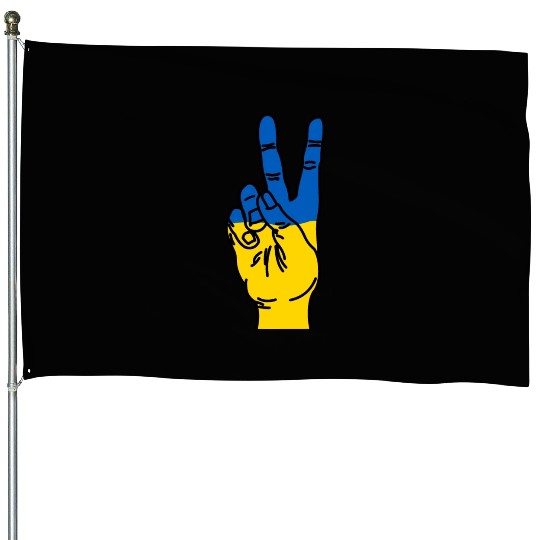 Peace for Ukraine House Flags