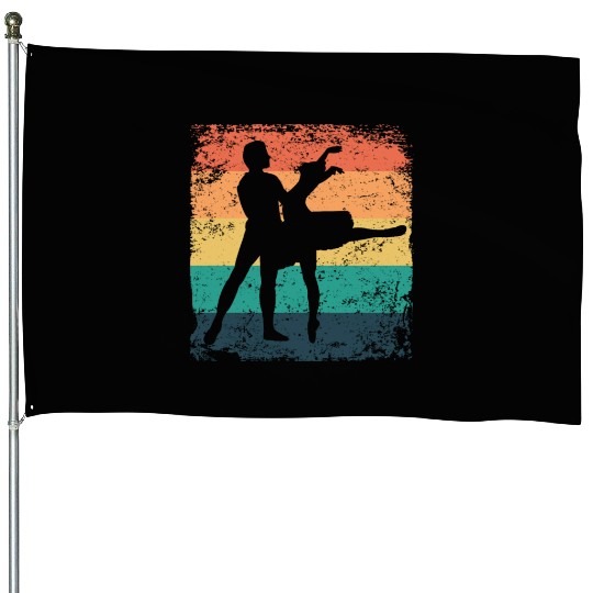 Ballet Dance Couple Vintage Ballerina House Flags