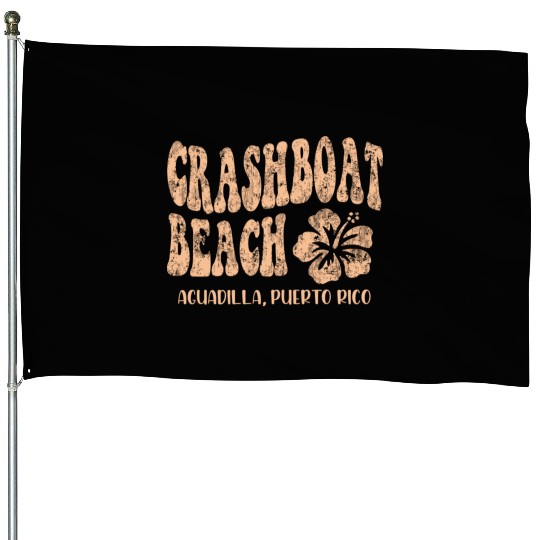 Crashboat beach Aguadilla Puerto Rico House Flags