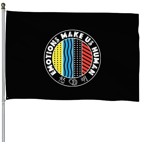 Emotions Make Us Human Kanji Symbols House Flags