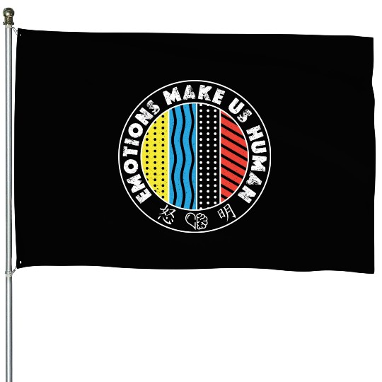 Emotions Make Us Human Kanji Symbols House Flags