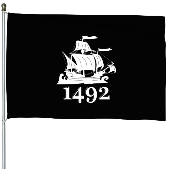 Columbus Day 1492 Christopher Kolumbus House Flags