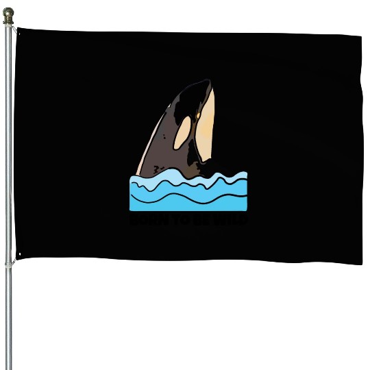 Born to Be Wild: Playful Orca Design House Flags
