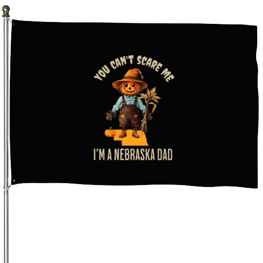 I’m a Nebraska Dad Halloween Fall Autumn House Flags