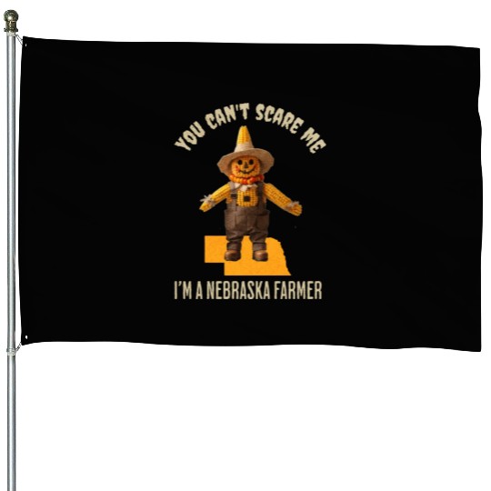 I’m a Nebraska Farmer Halloween Fall Autumn House Flags