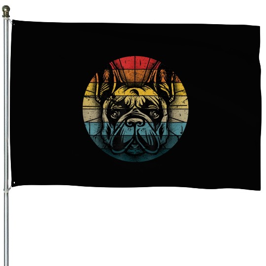 French Bulldog Gift Frenchie Dog Lover Dogfather House Flags