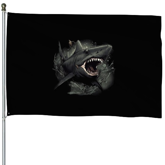 Shark attack House Flags