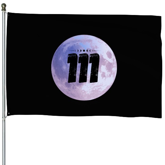 Purple Moon Angel Numbers 111 House Flags