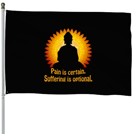 Buddha Yoga Mandala Meditation Buddhism Namaste House Flags