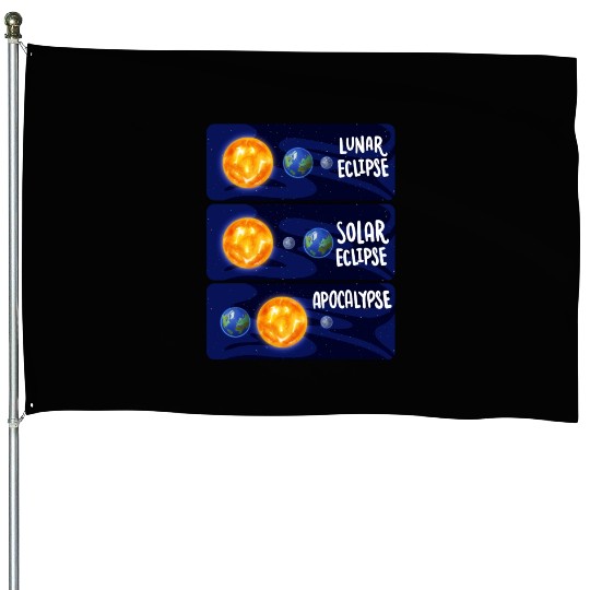 Lunar Eclipse Solar Apocalypse Astrology Science House Flags