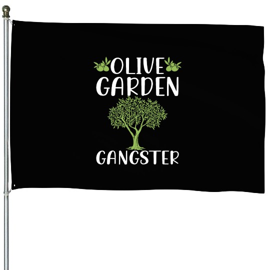 Olive Garden, Gardening, Olive Graphic House Flags