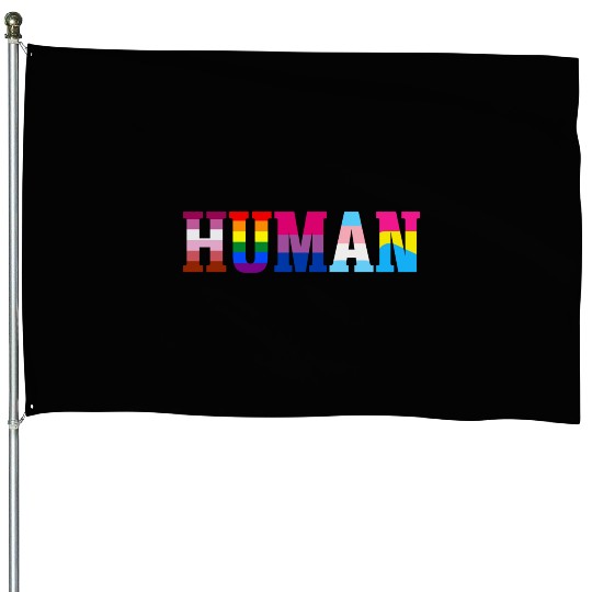 Human LGBT Flag Gay Pride Month Transgender House Flags