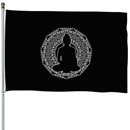 Buddha Mandala Spiritually Person Gift House Flags