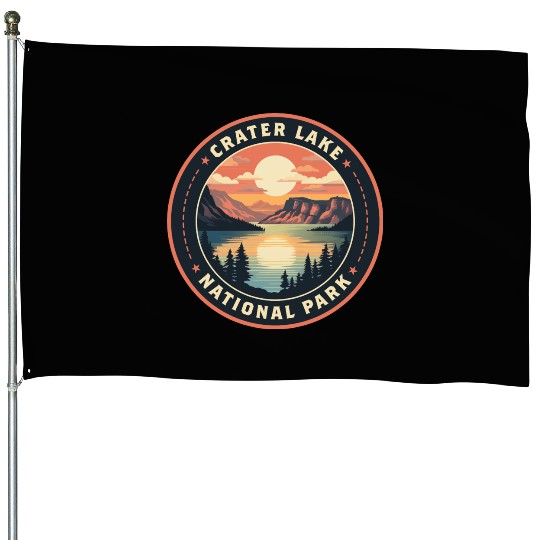 Crater Lake National Park House Flags
