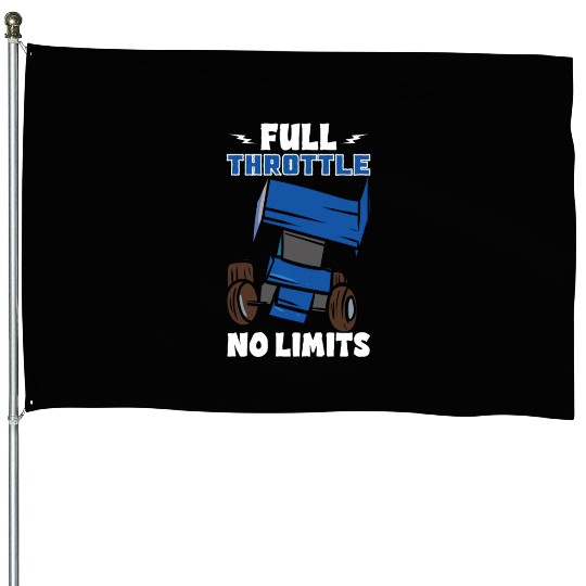 Sprint Car Mom Dirt Track Racing Racing Race Day House Flags
