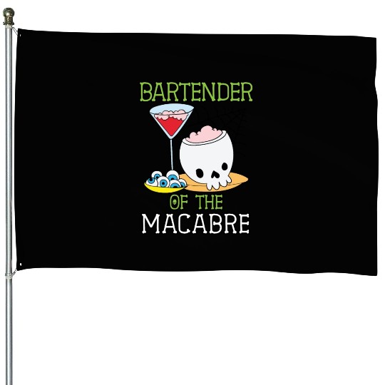 Bartender of the Macabre Bartender Halloween House Flags