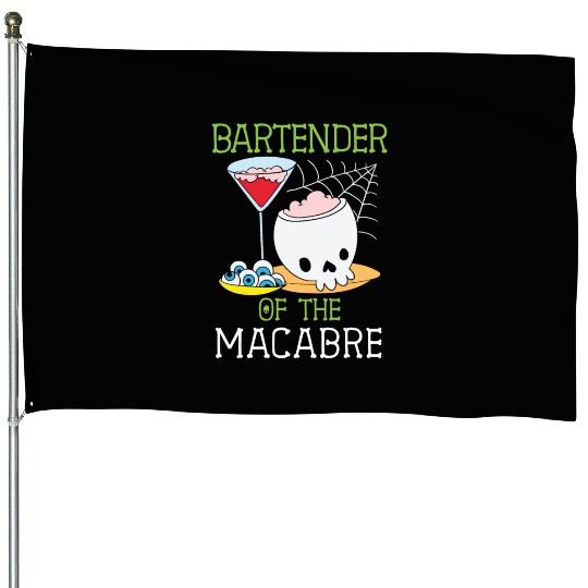 Bartender of the Macabre Bartender Halloween House Flags