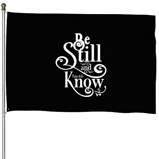 Be Still And Know Love Jesus Christian Christmas House Flags