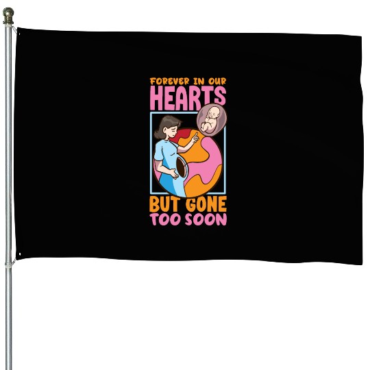 Infant Loss Miscarriage Awareness Pregnancy Loss House Flags