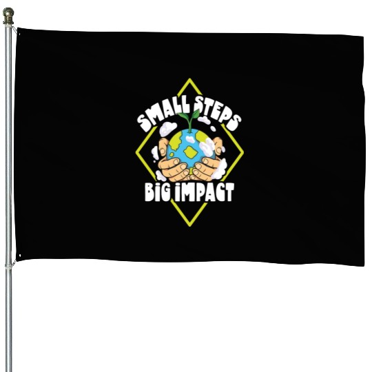 Climate Change Environmental Earth Day Planet House Flags