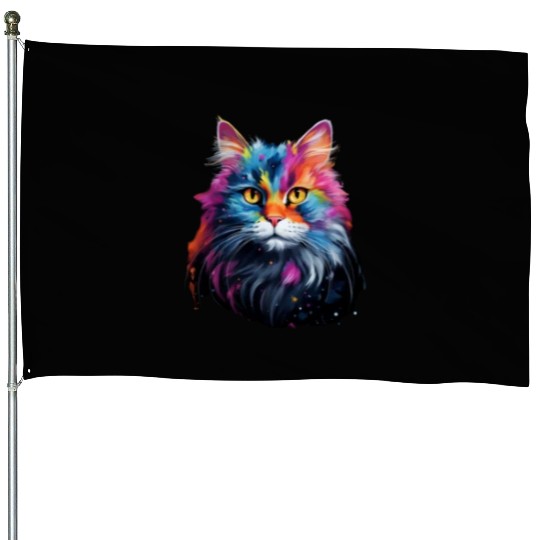 Persian Cat Animal Lover Gift House Flags