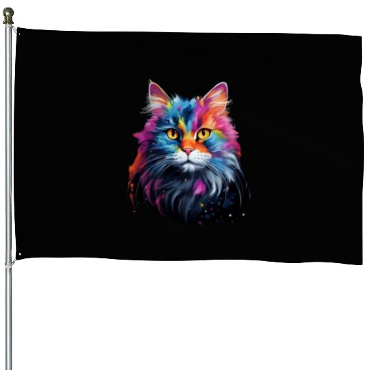 Persian Cat Animal Lover Gift House Flags