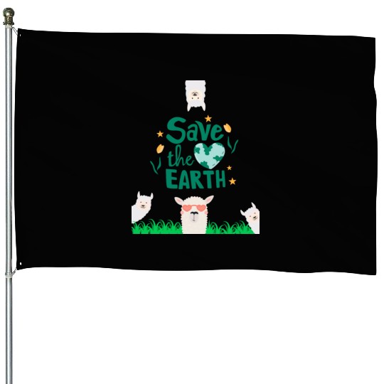 Save our Planet Earth, Save our beautiful animals House Flags