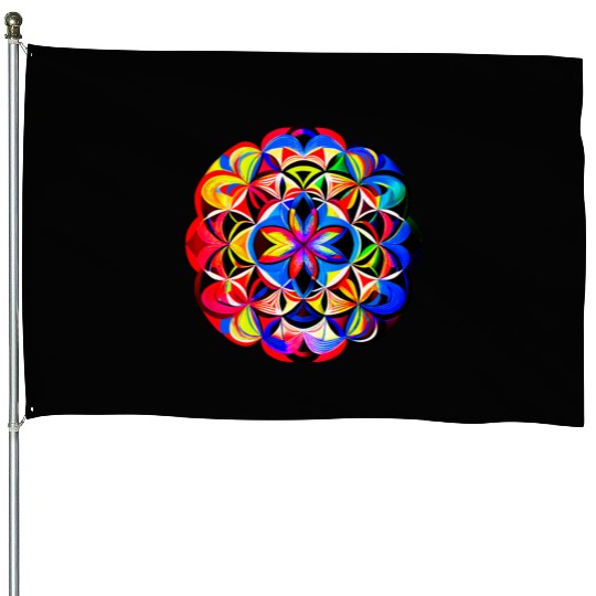 Art mandala House Flags